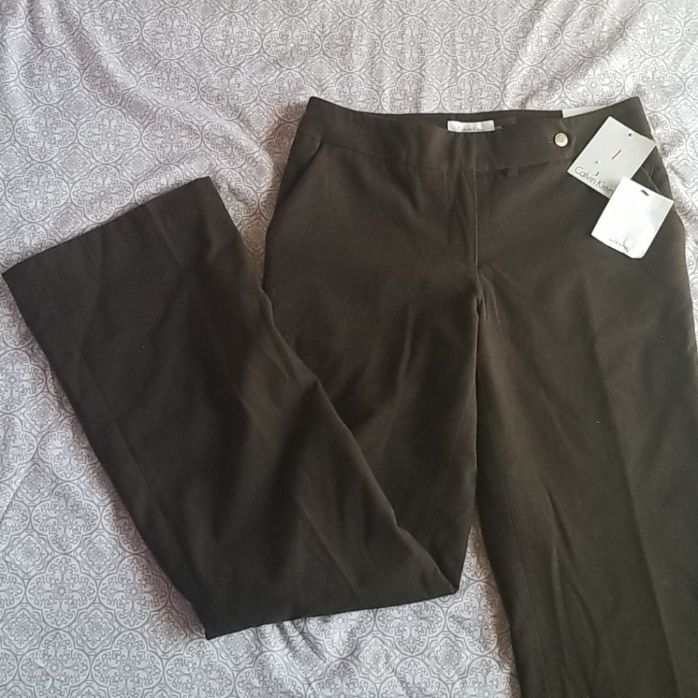 Calvin Klein Brown Flare Trousers